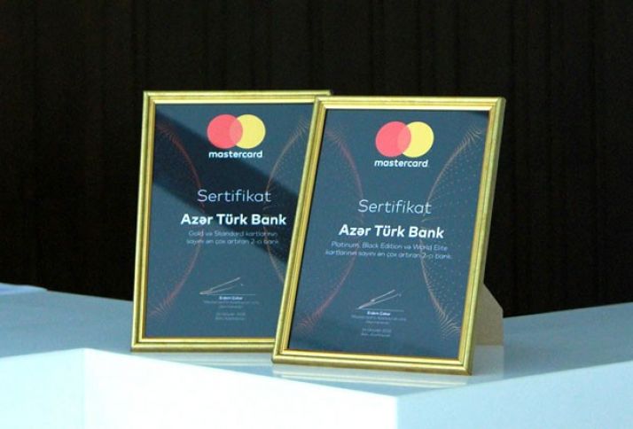Beynəlxalq ödəniş sistemi Azər Türk Bankı mükafatlandırdı
