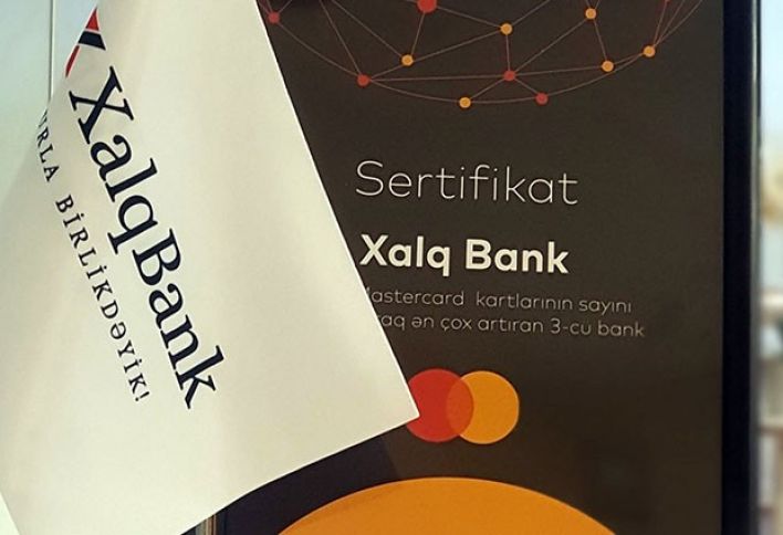 Xalq Bank MasterCard-dan mükafat aldı