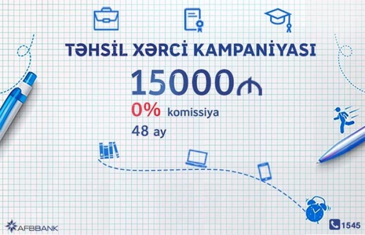 “AFB Bank”-dan “Təhsil xərci” kampaniyası