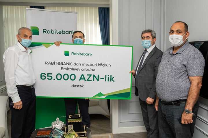 “Rabitəbank”dan məcburi köçkün ailəsinə 65 min manat yardım!
