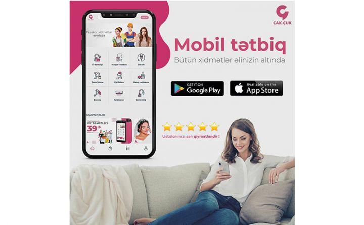 180-ə yaxın xidmətin təqdim olunduğu “Çak çuk” onlayn platforması işə düşüb