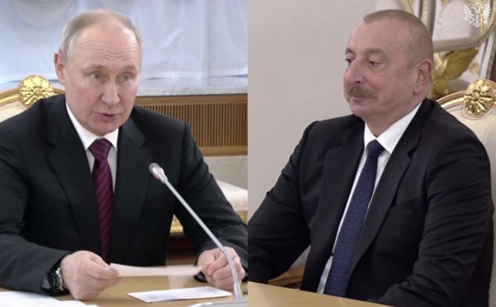 Moskvada Əliyevin Putinlə görüşü başlayıb