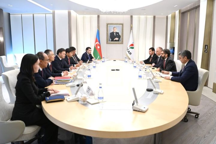 SOCAR-ın prezidenti “KazMunayGaz”ı sədri ilə görüşüb