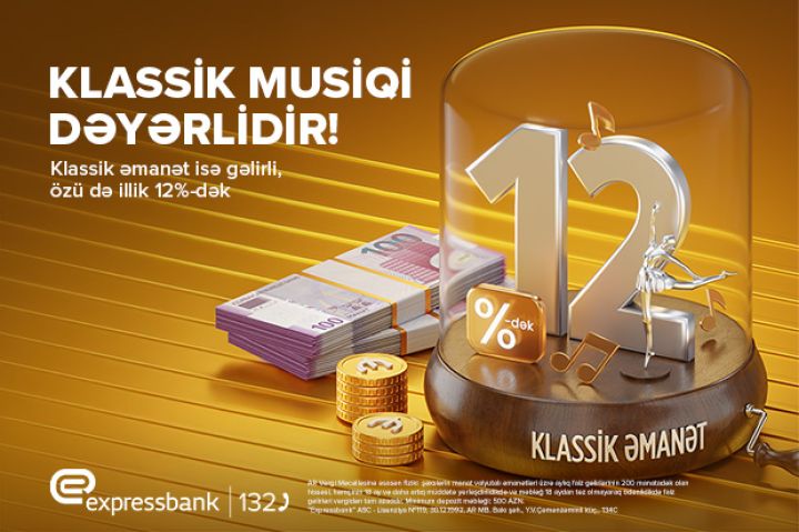 Bu bank pulunuza illik 12% gəlir təklif edir