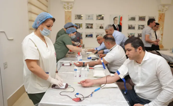Hacıqabul Quşçuluq Şirkətində qanvermə aksiyası keçirilib - FOTOLAR