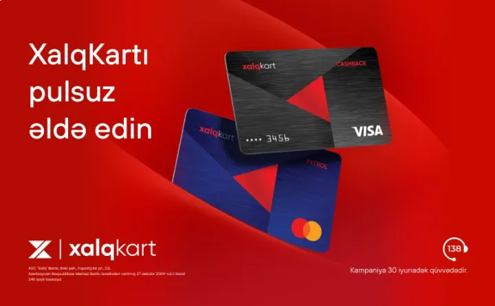 XalqKart-ı indi pulsuz əldə edin