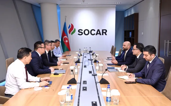 SOCAR Çn şirkətilə “Abşeron” layihəsi çərçivəsində mümkün əməkdaşlığı nəzərdən keçirib