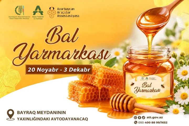 Bakıda 14 günlük bal yarmarkası təşkil olunacaq, 123 tona qədər bal satışa çıxarılacaq – Ünvan və tarix açıqlandı