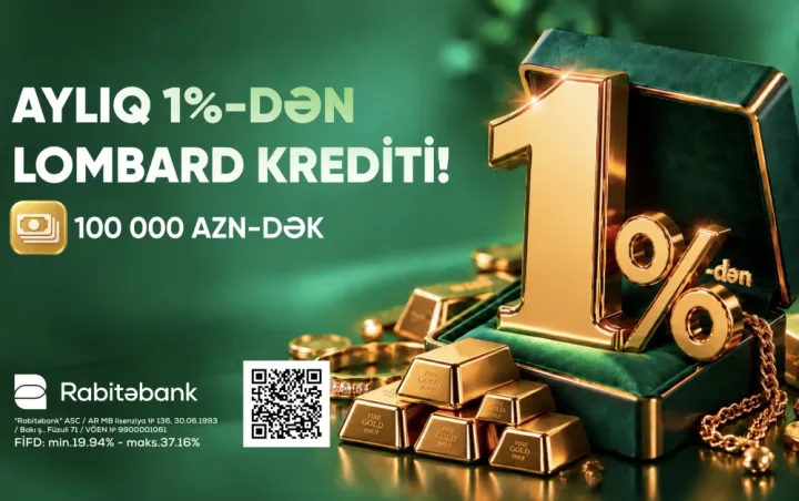 “Qızıl payız” kampaniyası – Lombard krediti 1%-dən başlayan faizlə ®