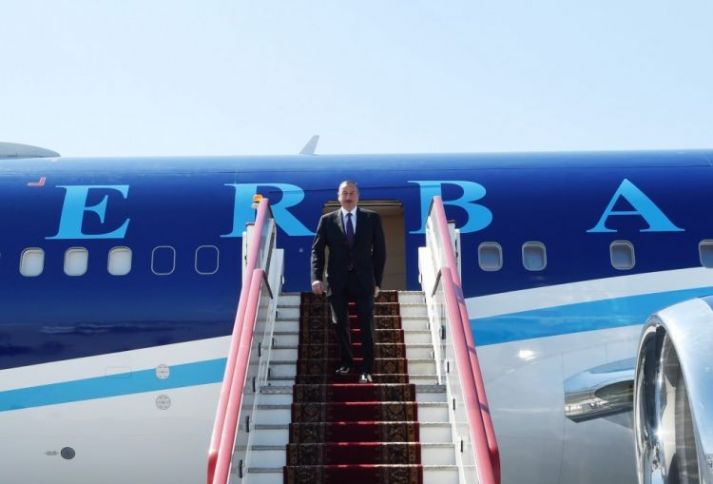 Azərbaycan prezidenti Rusiyaya səfər edib