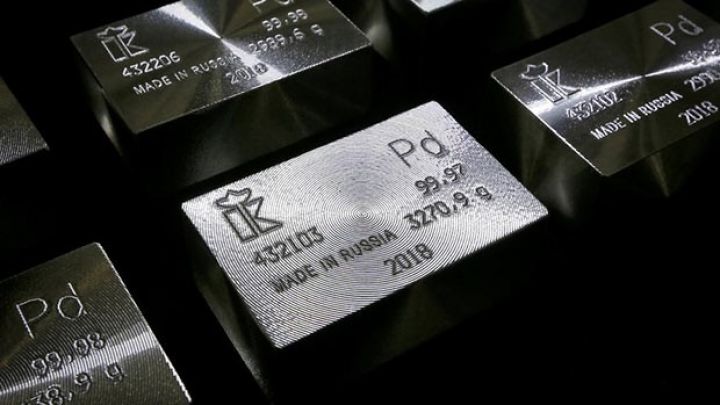Palladiumun qiyməti rekord səviyyədə
