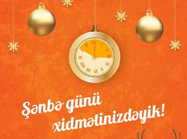 Unibank filiallarından 19-u şənbə günü xidmətinizdədir