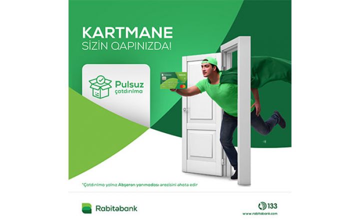 Rabitəbank kartların ünvana çatdırılmasına başlayır - PULSUZ