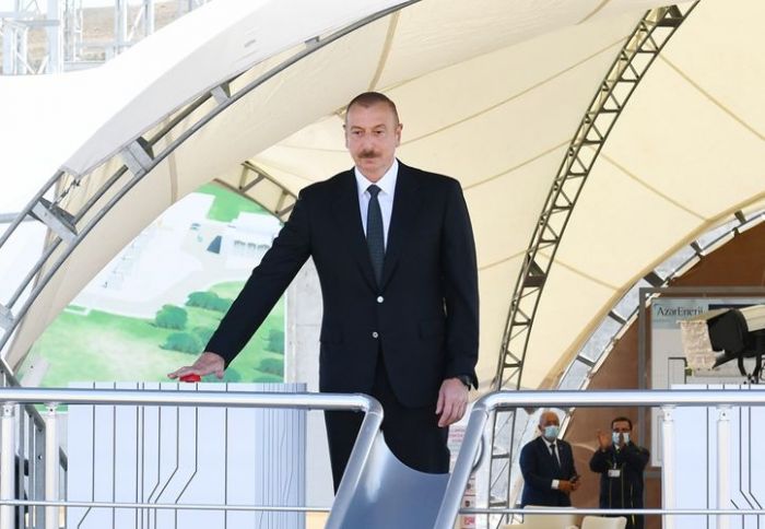 Prezident Elektrik Stansiyasının təməlini qoydu