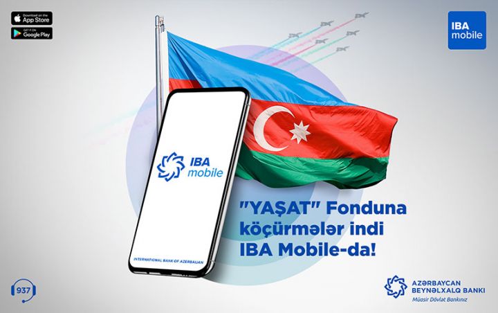 “YAŞAT” Fonduna köçürmələr Beynəlxalq Bankın mobil tətbiqində