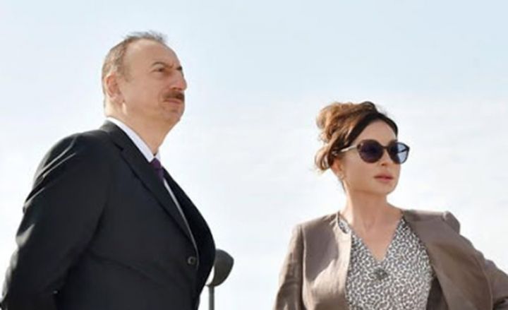 Prezident və birinci xanım Ağdama səfər ediblər - yaşayış məhəllələrinin təməli qoyuldu