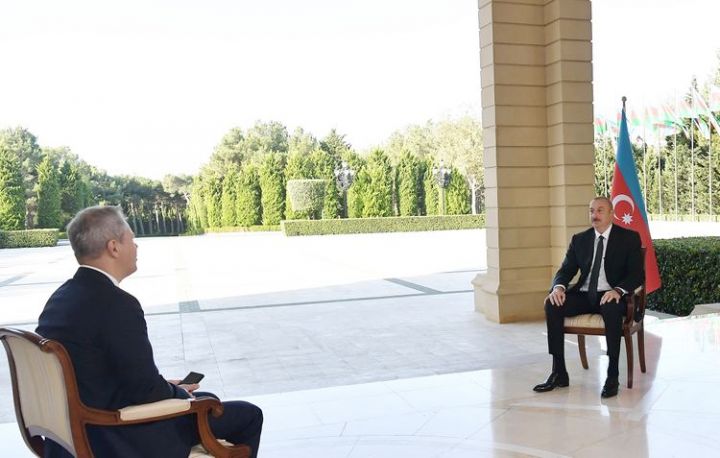 İlham Əliyev Rusiyanın RBK kanalına müsahibə verdi