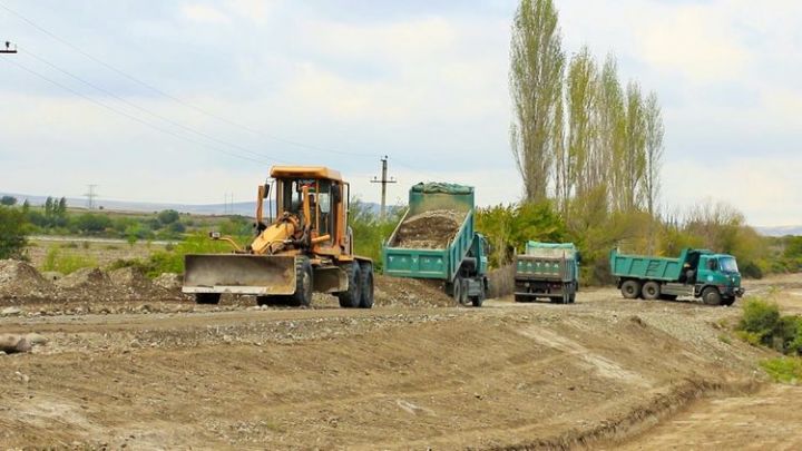 Suqovuşan və Talış kəndlərinə gedən tarixi yolların bərpasına başlanıldı - FOTO