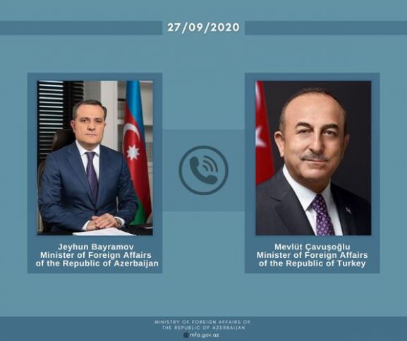 XİN Ceyhun Bayramovla Çavuşoğlu arasında telefon danışığı ilə bağlı məlumat yaydı