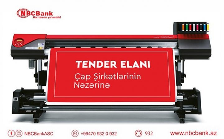NBCBank-dan çap işləri üzrə tender