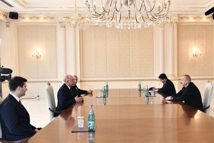 İlham Əliyev Türkiyənin Milliyətçi Hərəkat Partiyasının sədr müavinini qəbul edib