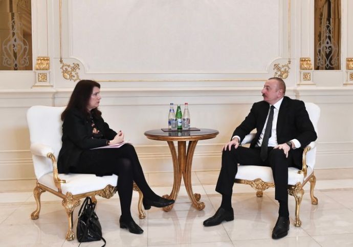 Prezident Əliyev ATƏT-in sədrinin başçılıq etdiyi nümayəndə heyətini qəbul edib