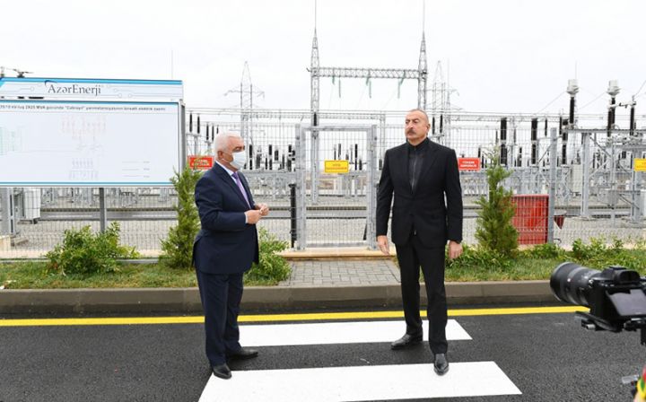 Cəbrayılı elektrik enerjisi ilə təmin edəcək yarımstansiyasının açılışı olub