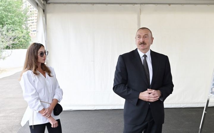 İlham Əliyev və Mehriban Əliyeva İsmayıllıda səfərdə olublar