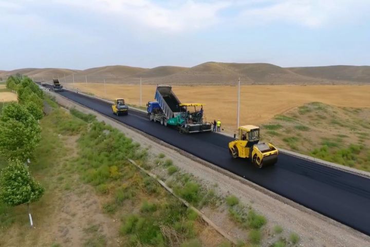 "Zəfər yolu"nun asfaltlanmasına başlanılıb