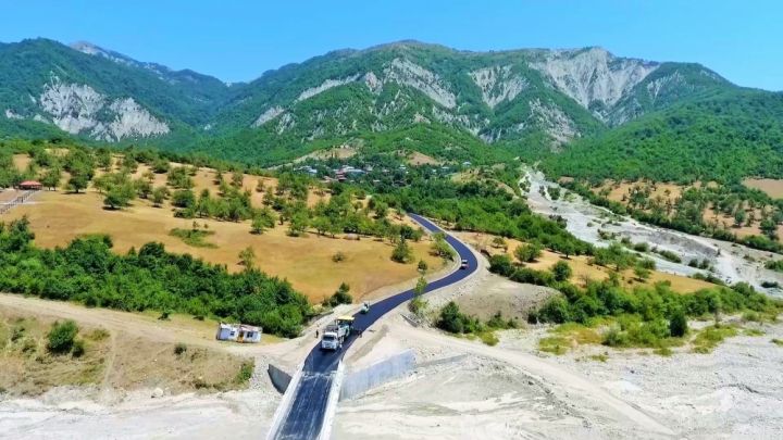 İsmayıllının cənnət olan 11 kəndinin yolu yenidən qurulur
