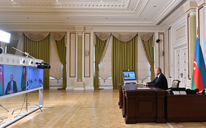 İlham Əliyevlə Monteneqro parlamentinin sədri arasında videoformatda görüş olub