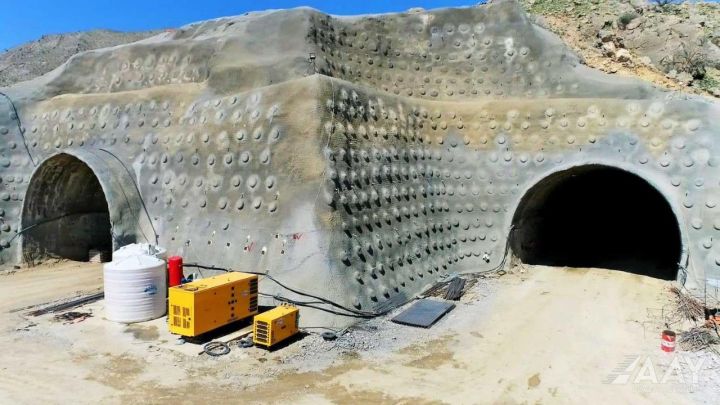 Uzunluğu 1019 metr təşkil edən tuneldə qazma işləri yekunlaşıb