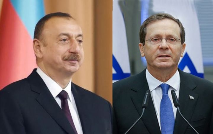 İsrail Prezidenti Əliyevə zəng edib