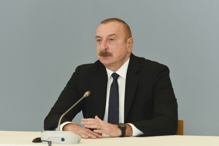 İlham Əliyev Zəngilanda Forumunun açılış mərasimində iştirak edir