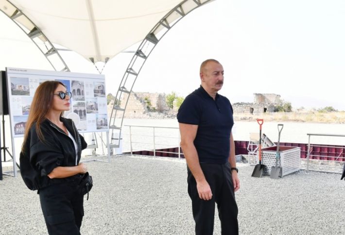 Ağdamda 639 ailə üçün daha bir kəndin təməli qoyulub