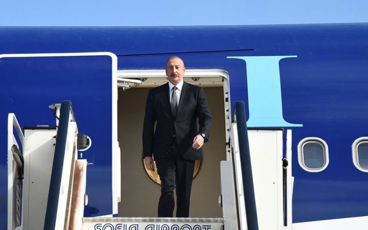 İlham Əliyev Bolqarıstana rəsmi səfərə gedib