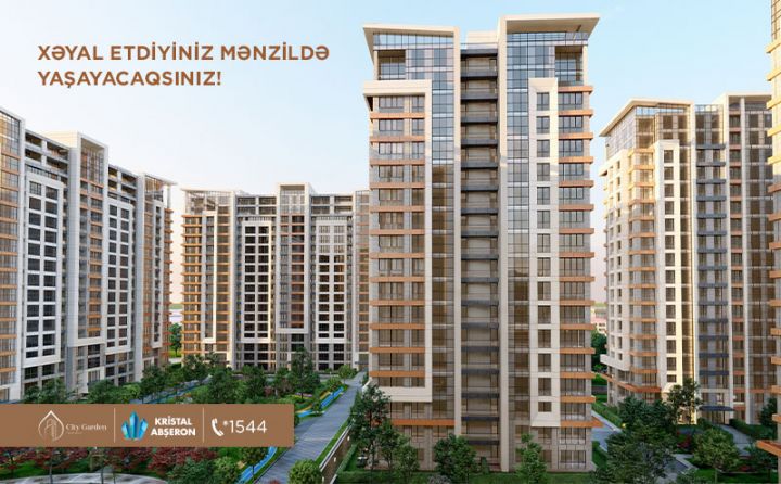 Bakıda tikintisi sürətlə davam edir, məzillər 6%-dən başlayan ipoteka krediti ilə satılır