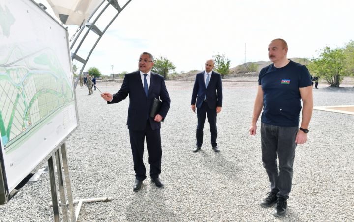 Cəbrayılın Şükürbəyli kəndinin təməli qoyulub -  635 fərdi ev tikiləcək