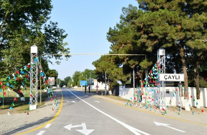 Prezident Qarapapaq-Çaylı avtomobil yolunun açılışında iştirak edib
