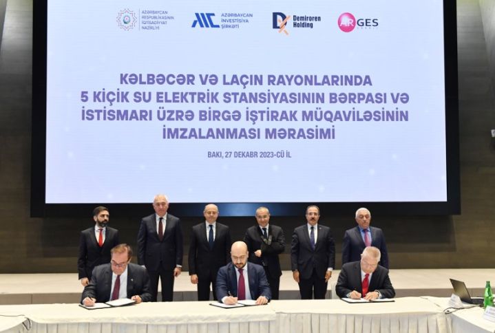 Türkiyə şirkətləri ilə müqavilə imzalandı - 5 kiçik su elektrik stansiyası bərpa ediləcək