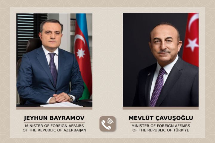 Bayramov Çavuşoğlu ilə zəlzələ bölgəsindəki son vəziyyəti müzakirə etdi