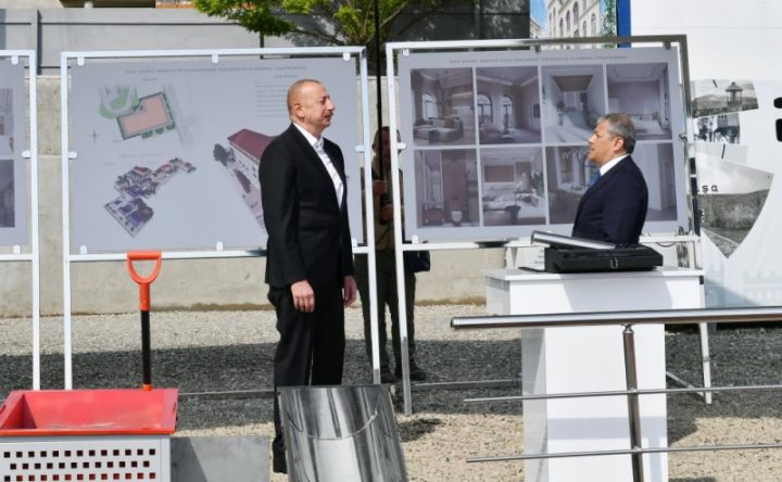 Şuşada ofis binası - ikinci mərtəbəsində avtodayanacaq yerləşəcək