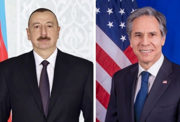 ABŞ dövlət katibi Əliyevə zəng etdi - "Laçın dəhlizindəki vəziyyətlə bağlı narahatam"
