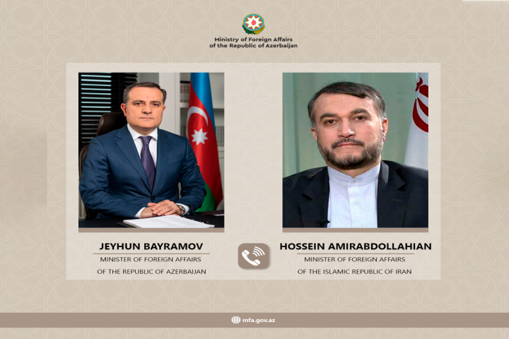 Azərbaycan və İran xarici işlər nazirləri telefonla danışıb