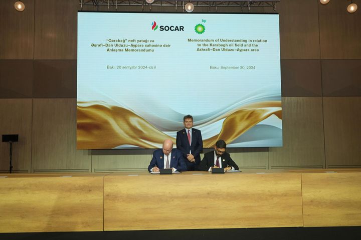 SOCAR və bp qlobal miqyasda yeni enerji işlənmələri imkanları üzrə əməkdaşlıq edəcək
