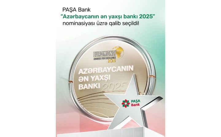 İri bank “Azərbaycanın ən yaxşı bankı 2025” mükafatına layiq görülüb