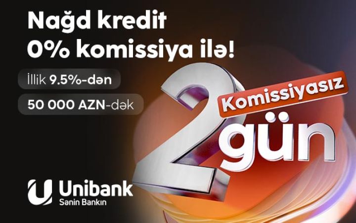 Əgər kredit götürməyi düşünürdünüzsə, bu həftəsonu əla zamandır - CƏMİ 2 GÜN