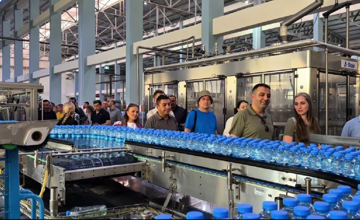 19 xarici ölkənin hərbi attaşeləri “Badamlı” zavodunu ziyarət ediblər - VİDEO