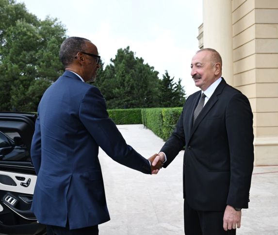 Ruanda Prezidentinin rəsmi qarşılanma mərasimi olub