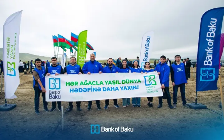 Bank of Baku-dan 1 milyon ağac hədəfinə dəstək